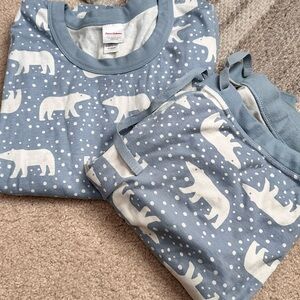 Hanna Andersson 100% Organic Cotton Womens Pajamas Top and Bottom Winter Large